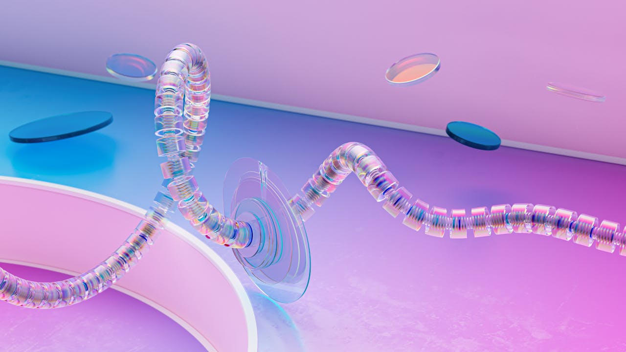 about-02 Abstract 3D render showcasing a futuristic neural network and AI concept.